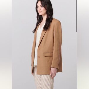 Ellie Mae Karter Cotton Blazer BURNT COCONUT